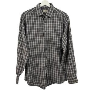 L.L Bean Men’s Plaid Button Down Long Sleeve Shirt Size M